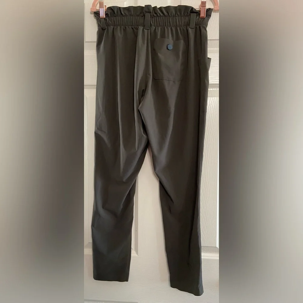 Athleta Women's Size 2 Midtown Ankle Pant Elastic Waist Dark Olive